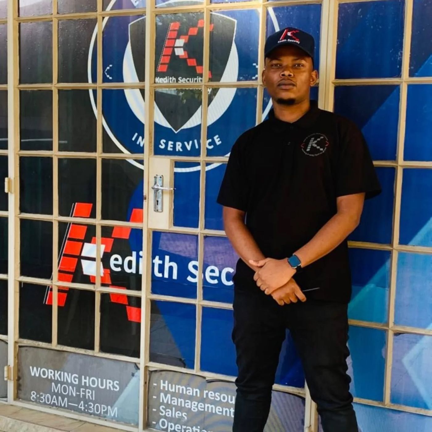 Kedith Security staff member at the Gaborone office